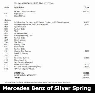 2021 Mercedes-Benz GLB GLB 250 4MATIC W1N4M4HB4MW112105 2021 Mercedes-Benz GLB GLB 250 4MATIC