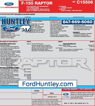 2019 Ford F-150 Raptor 1FTFW1RG0KFC15506 2019 Ford F-150 Raptor