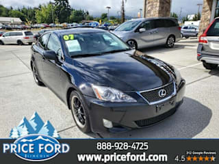 2007 Lexus IS 250 Base JTHBK262872055543 2007 Lexus IS 250 Base