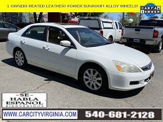 2007 Honda Accord EX-L V-6 1HGCM66557A053452 2007 Honda Accord EX-L V-6