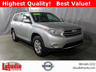 2013 Toyota Highlander Base 5TDBK3EH6DS221396 2013 Toyota Highlander Base