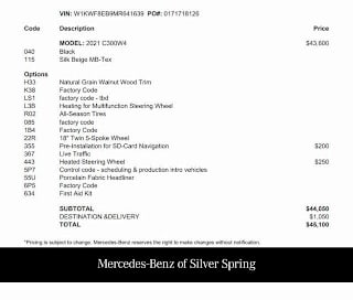 2021 Mercedes-Benz C-Class C 300 4MATIC W1KWF8EB9MR641639 2021 Mercedes-Benz C-Class C 300 4MATIC