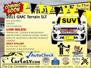 2011 GMC Terrain SLT-1 2CTFLVE57B6408996 2011 GMC Terrain SLT-1