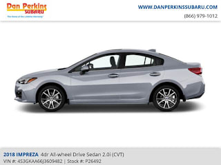 2018 Subaru Impreza 2.0i 4S3GKAA66J3609482 2018 Subaru Impreza 2.0i