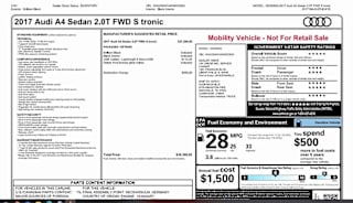 2017 Audi A4 2.0T Premium WAUGNAF44HN023924 2017 Audi A4 2.0T Premium