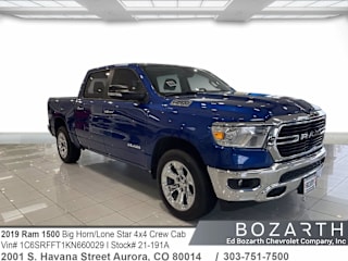 2019 Ram Pickup 1500 Big Horn 1C6SRFFT1KN660029 2019 Ram Pickup 1500 Big Horn