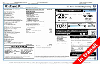 2014 Volkswagen Passat 1.8T SE PZEV 1VWBT7A36EC048381 2014 Volkswagen Passat 1.8T SE PZEV