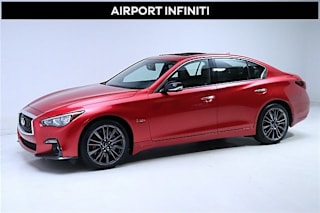 2018 Infiniti Q50 Red Sport 400 JN1FV7AR1JM481083 2018 Infiniti Q50 Red Sport 400