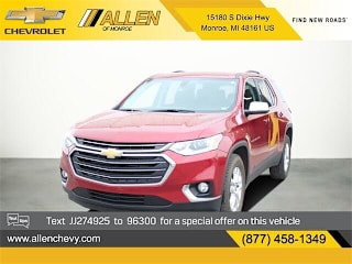 2018 Chevrolet Traverse LT Cloth 1GNERGKW4JJ274925 2018 Chevrolet Traverse LT Cloth