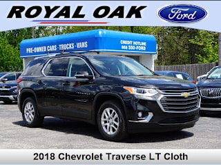 2018 Chevrolet Traverse LT Cloth 1GNERGKW7JJ270917 2018 Chevrolet Traverse LT Cloth