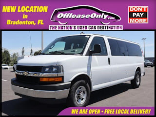 2019 Chevrolet Express Passenger LT 3500 1GAZGPFG4K1170626 2019 Chevrolet Express Passenger LT 3500