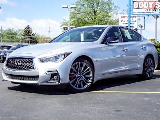 2018 Infiniti Q50 Red Sport 400 JN1FV7AR2JM480914 2018 Infiniti Q50 Red Sport 400