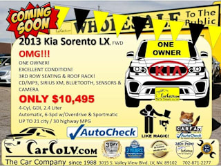 2013 Kia Sorento LX 5XYKT4A65DG384383 2013 Kia Sorento LX