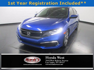 2019 Honda Civic LX 19XFC2F66KE026895 2019 Honda Civic LX