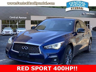2018 Infiniti Q50 Red Sport 400 JN1FV7AR5JM481135 2018 Infiniti Q50 Red Sport 400
