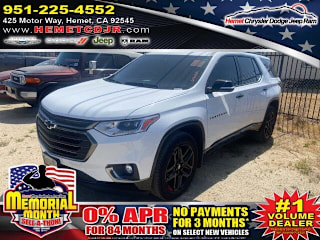 2020 Chevrolet Traverse Premier 1GNERKKW9LJ210286 2020 Chevrolet Traverse Premier
