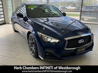 2018 Infiniti Q50 Red Sport 400 JN1FV7AR9JM480151 2018 Infiniti Q50 Red Sport 400