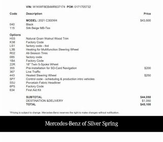 2021 Mercedes-Benz C-Class C 300 4MATIC W1KWF8EB4MR637174 2021 Mercedes-Benz C-Class C 300 4MATIC