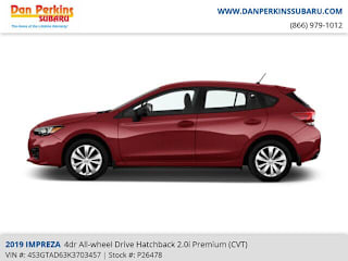 2019 Subaru Impreza Premium 4S3GTAD63K3703457 2019 Subaru Impreza Premium