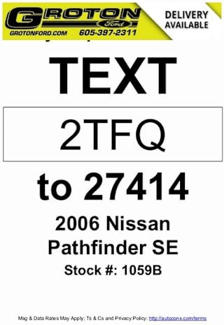 2006 Nissan Pathfinder SE 5N1AR18W36C653479 2006 Nissan Pathfinder SE