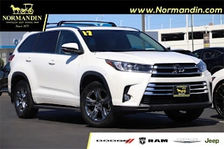 2017 Toyota Highlander Limited 5TDDZRFHXHS451017 2017 Toyota Highlander Limited
