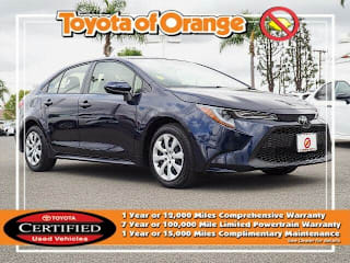 2020 Toyota Corolla LE JTDEPRAE1LJ099555 2020 Toyota Corolla LE