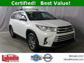 2019 Toyota Highlander XLE 5TDJZRFH3KS934519 2019 Toyota Highlander XLE