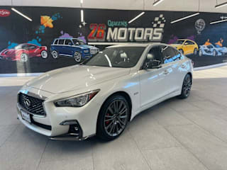 2018 Infiniti Q50 Red Sport 400 JN1FV7AR8JM480528 2018 Infiniti Q50 Red Sport 400