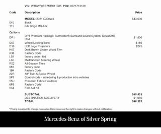 2021 Mercedes-Benz C-Class W1KWF8EB7MR611085 2021 Mercedes-Benz C-Class