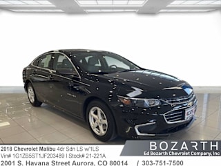 2018 Chevrolet Malibu LS 1G1ZB5ST1JF203489 2018 Chevrolet Malibu LS