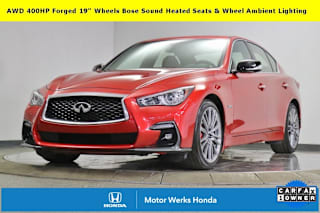 2018 Infiniti Q50 Red Sport 400 JN1FV7ARXJM480451 2018 Infiniti Q50 Red Sport 400