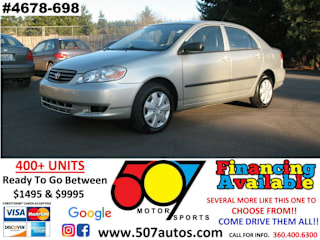 2003 Toyota Corolla CE JTDBR32E830044115 2003 Toyota Corolla CE