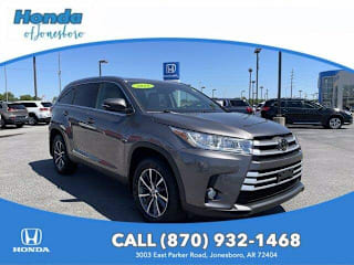 2019 Toyota Highlander XLE 5TDJZRFH7KS587972 2019 Toyota Highlander XLE
