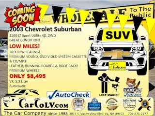 2003 Chevrolet Suburban 3GNEC16TX3G208852 2003 Chevrolet Suburban