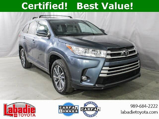 2018 Toyota Highlander XLE 5TDJZRFH7JS876218 2018 Toyota Highlander XLE