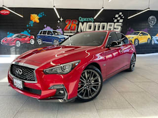 2018 Infiniti Q50 Red Sport 400 JN1FV7AR0JM480202 2018 Infiniti Q50 Red Sport 400
