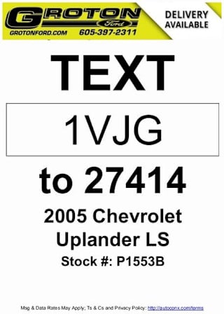 2005 Chevrolet Uplander LS 1GNDV23L15D280281 2005 Chevrolet Uplander LS