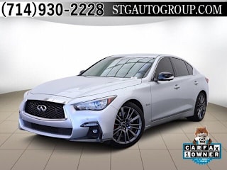 2018 Infiniti Q50 Red Sport 400 JN1FV7AP2JM460709 2018 Infiniti Q50 Red Sport 400