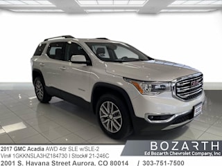 2017 GMC Acadia SLE-2 1GKKNSLA3HZ184730 2017 GMC Acadia SLE-2