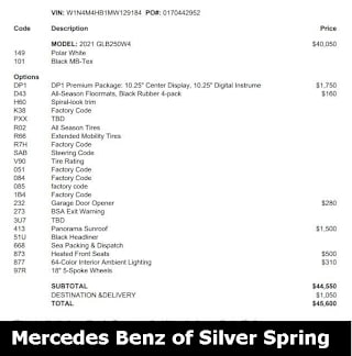 2021 Mercedes-Benz GLB GLB 250 4MATIC W1N4M4HB1MW129184 2021 Mercedes-Benz GLB GLB 250 4MATIC